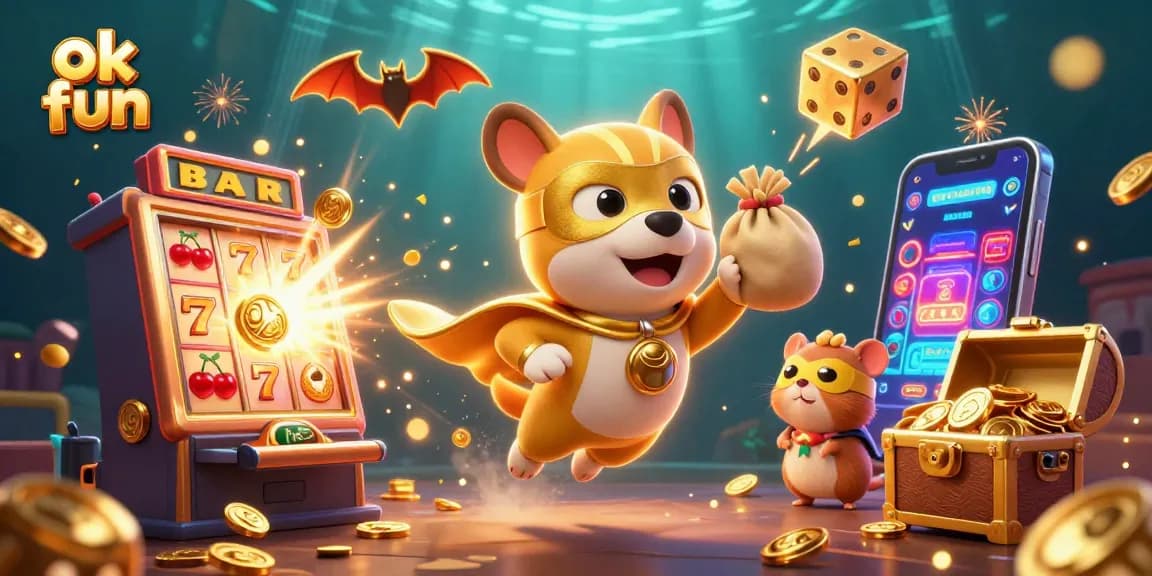 Experience thrilling gameplay with ok fun featuring a superhero dog and dynamic casino elements