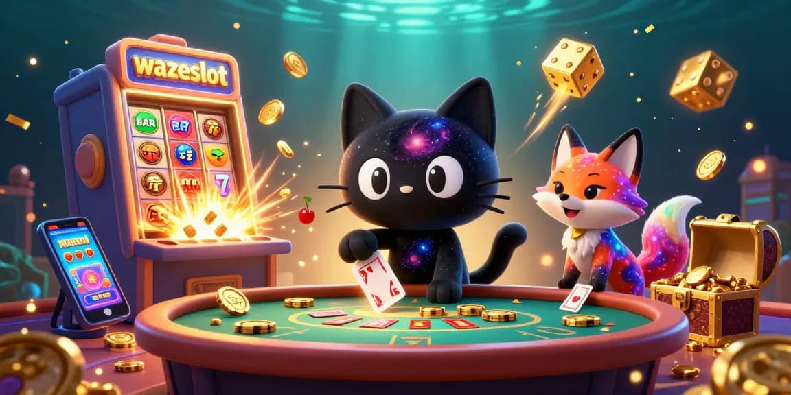 Experience thrilling gameplay at WAZESLOT, where vibrant cosmic elements and immersive 3D graphics enhance your online slot adventures.