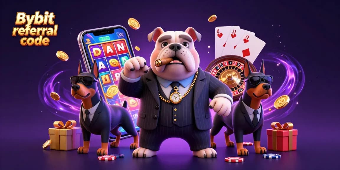 Engage with the Bybit referral code while enjoying vibrant slot gameplay in a dynamic casino scene.