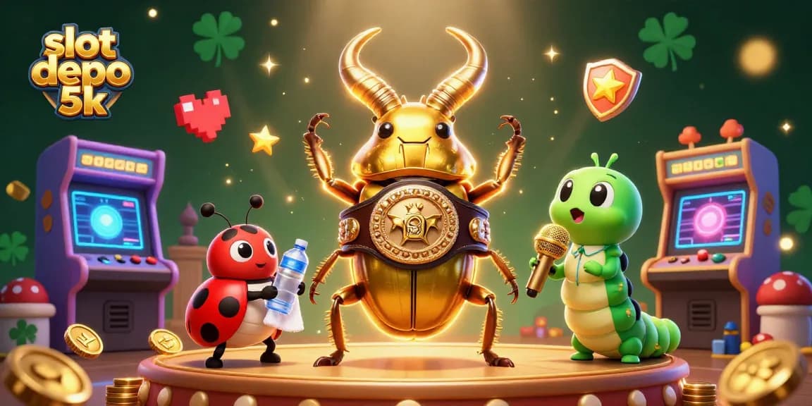 Experience dynamic gaming with slot depo 5k, featuring vibrant arcade visuals and charming characters.