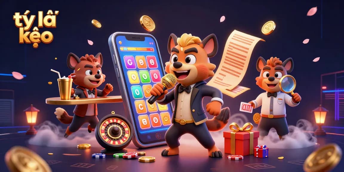 Enjoying the thrill of tỷ lệ kèo with lively hyenas at a vibrant casino scene.