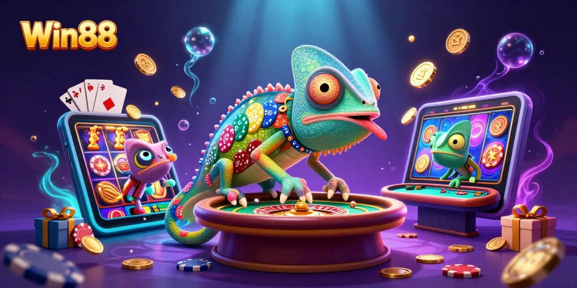 Experience the vibrant thrill of Win88 with colorful slots and engaging casino action.