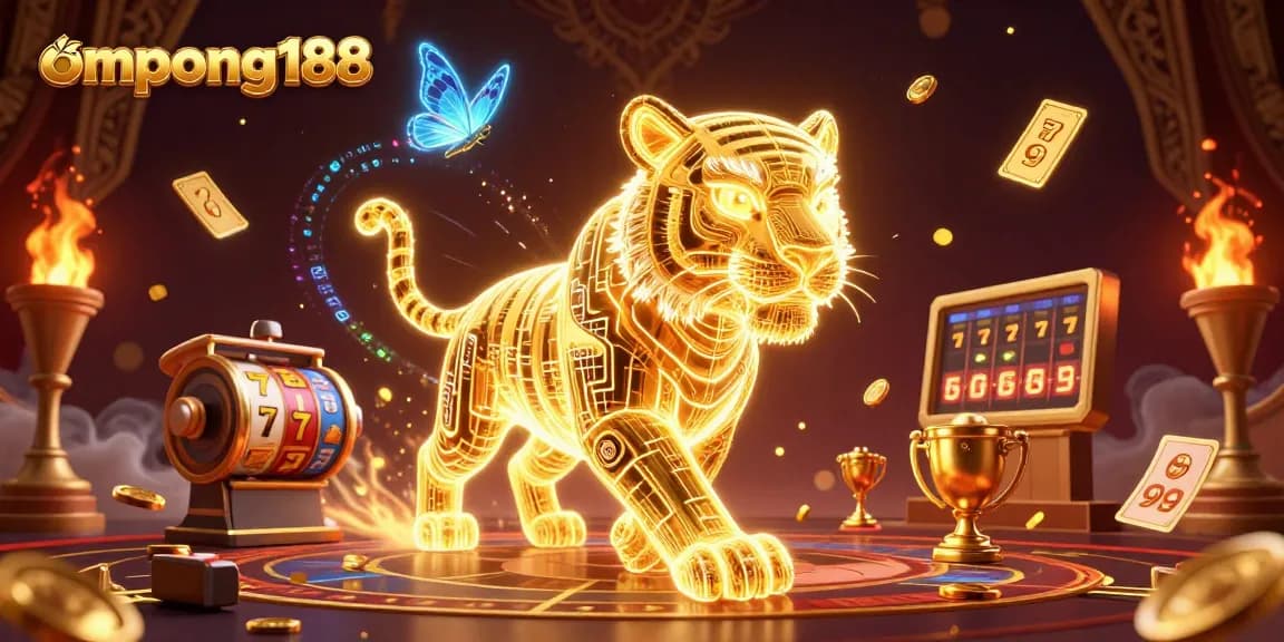 Rasakan pengalaman menang di OMPONG188 dengan tiger emas digital di kasino slot online.