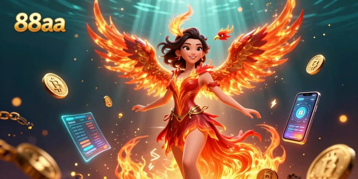 Engage with 88aa's electrifying casino experience featuring vibrant characters and dynamic elements.