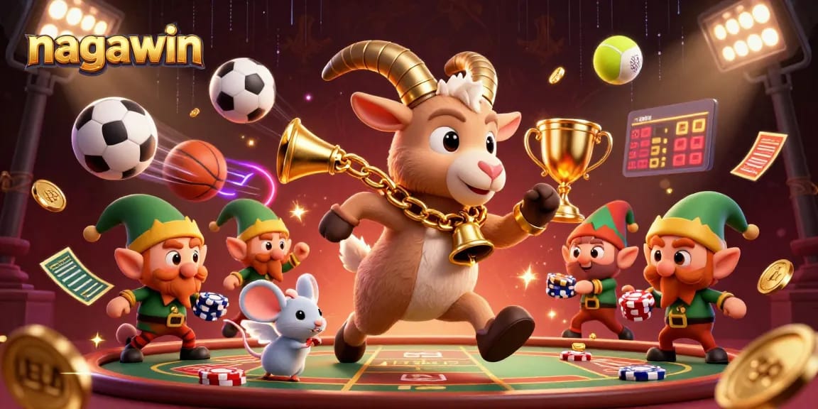 Nagawin menghadirkan suasana taruhan olahraga dengan Krampus, mouse, dan gremlin mencuri chip.