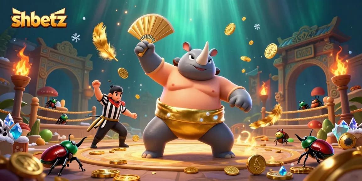 Experience shbetz excitement as a rhinoceros beetle champion earns winnings in a dynamic betting arena.