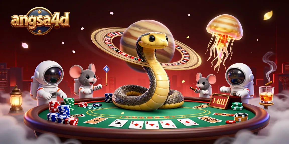 Experience thrilling gameplay at angsa4d with animated cosmic characters and vibrant casino elements.