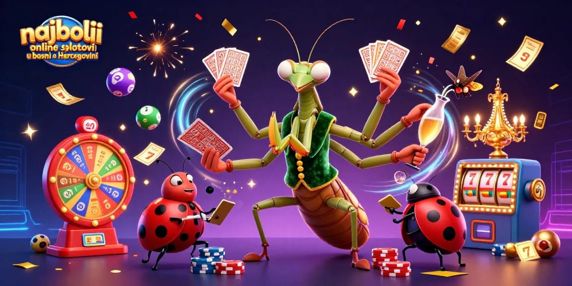 Engage with the best online slots in Bosnia and Herzegovina amidst vibrant casino elements.