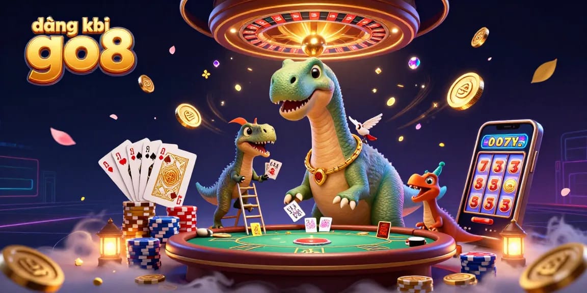 Engage in thrilling gameplay with đăng ký go8 at this vibrant casino scene featuring dynamic characters and rich game visuals.