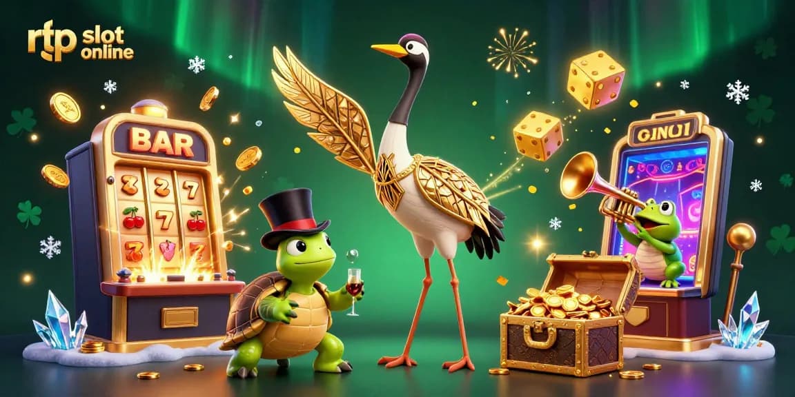 Bermain rtp slot online yang menarik dengan mesin slot 3D dan karakter unik di kasino.