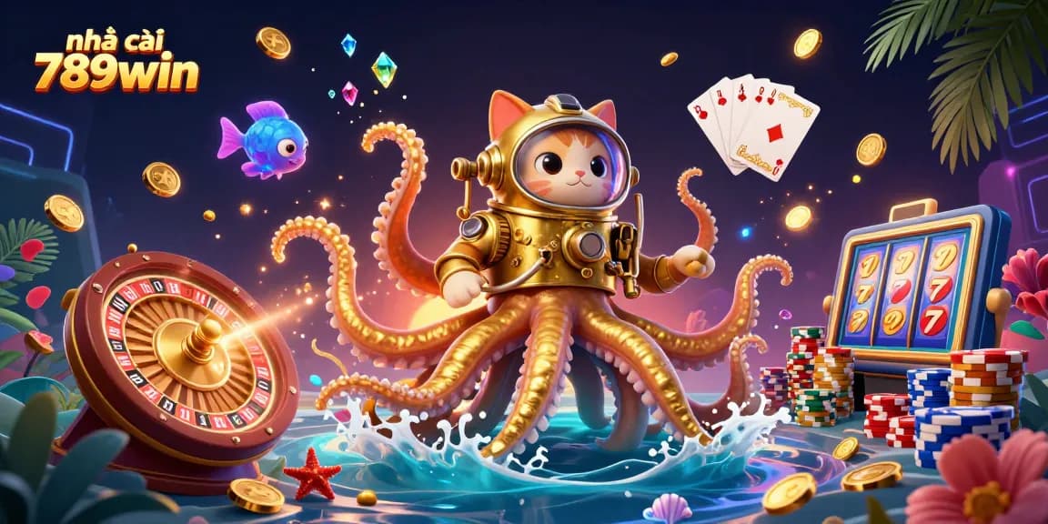 Engage with nhà cái 789win and uncover exciting ocean-themed gaming adventures amidst sparkling treasure.