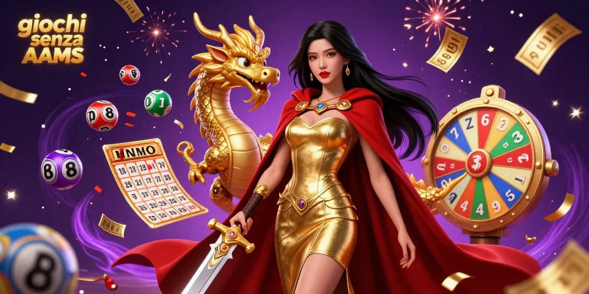 Partecipa a emozionanti giochi d'azzardo con giochi senza AAMS che presentano elementi di lotteria dinamici e personaggi vivaci.