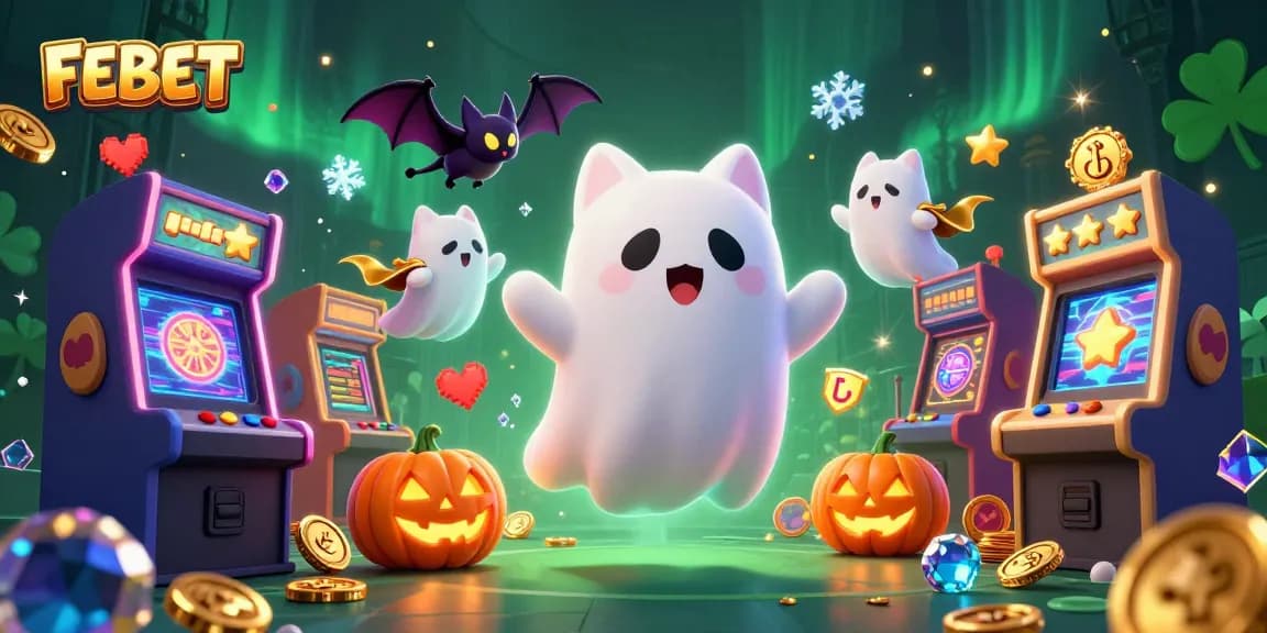 Experience thrilling games at FEBET while immersing in an enchanting haunted casino with unique characters.