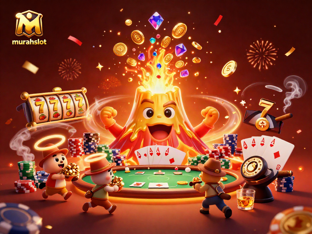 Menangkan jackpot dengan murahslot saat melihat gunung berapi emas dan binatang penjelajah