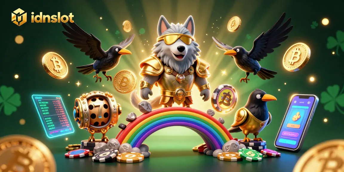 Engage in thrilling gameplay with idnslot featuring a rich, interactive casino-themed scene.