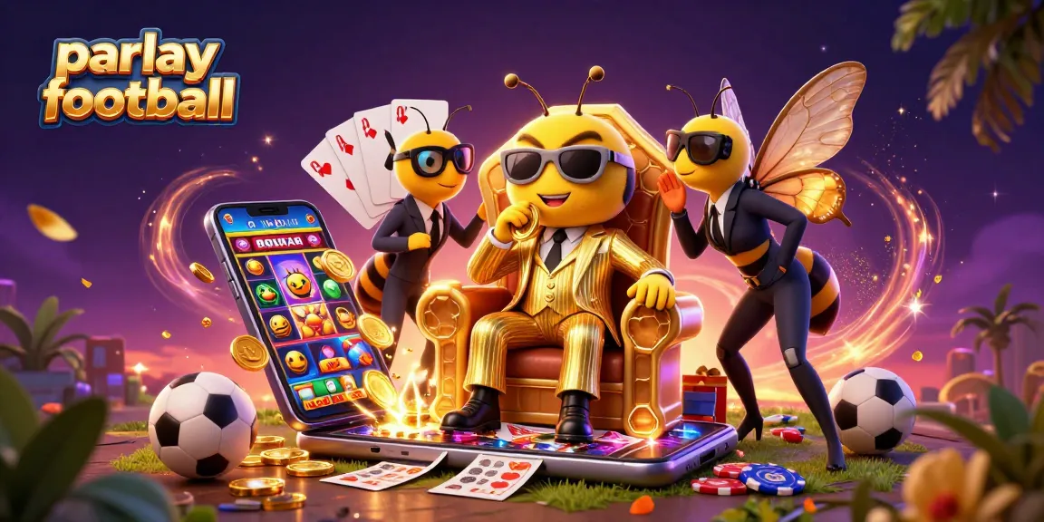 Place bets and win with parlay football strategies in this vibrant casino scene.