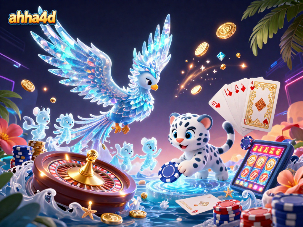 Menghadapi peluang kemenangan di ahha4d dengan phoenix es dan chip poker, penuh detail visual menyenangkan.