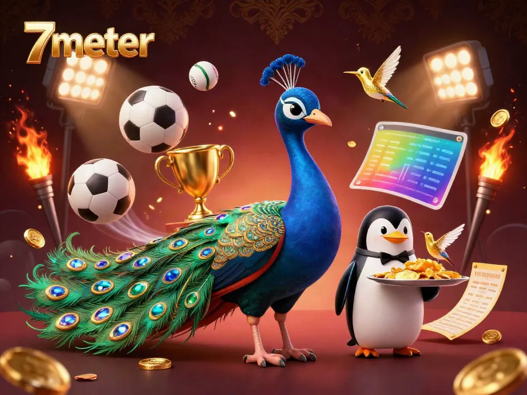 Experience thrilling sports betting at 7meter with vibrant characters and dynamic betting elements.