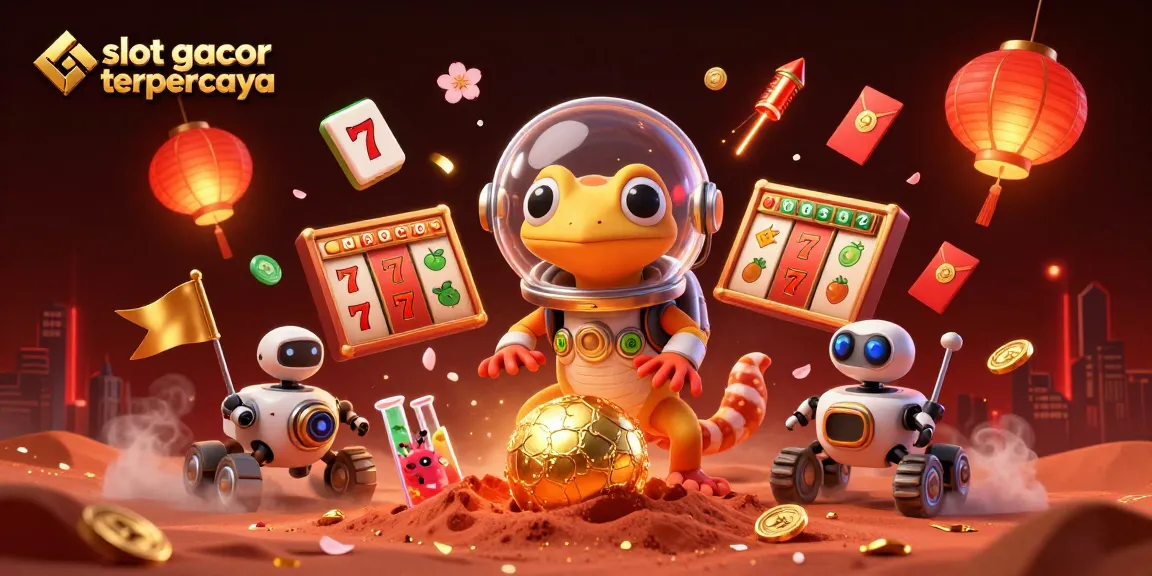 Menangkan pengalaman slot gacor terpercaya dengan ilustrasi kasino luar angkasa yang kaya detail dan karakter unik.
