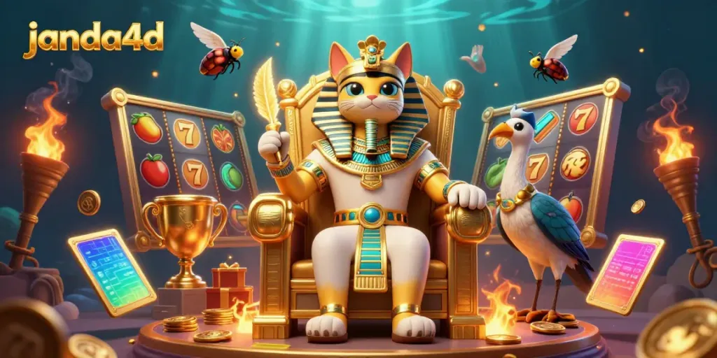 Menang besar di janda4d dengan permainan slot seru dan simbol keberuntungan.