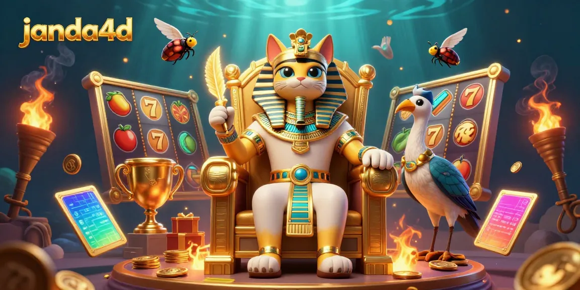 Menang besar di janda4d dengan permainan slot seru dan simbol keberuntungan.