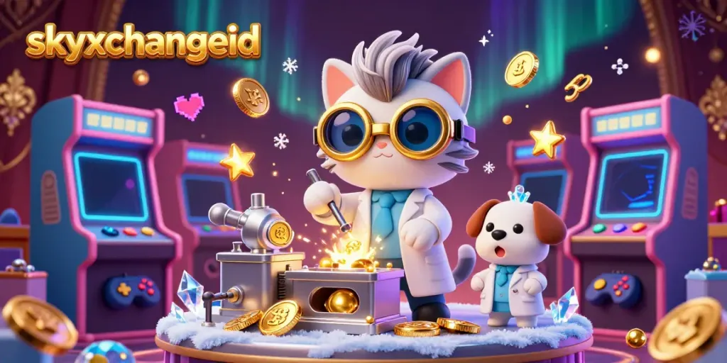 Experience thrilling betting excitement with skyxchangeid in this dynamic casino scene featuring vibrant characters and gaming elements.