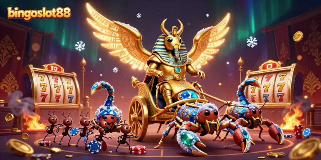 Rasakan keseruan bingoslot88 melalui ilustrasi kasino digital yang penuh warna dan detail.