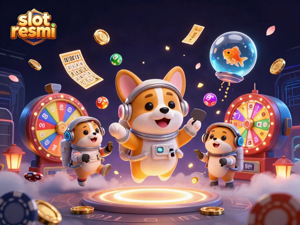 Experience thrilling gameplay with slot resmi game elements and vibrant animations in a dynamic casino scene.