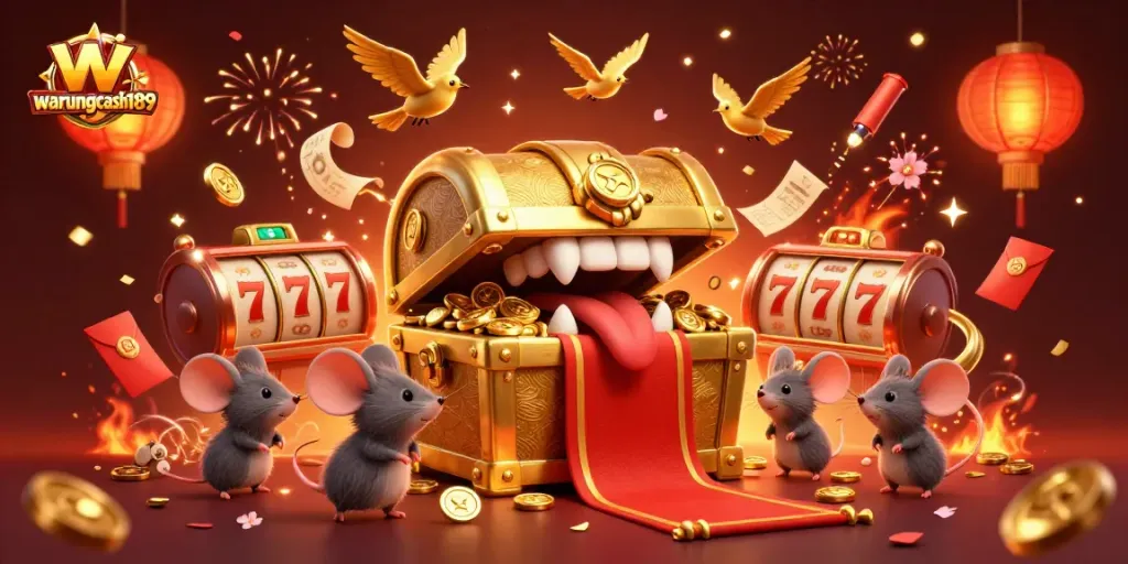 Engage with the vibrant world of warungcash189 amidst golden treasures and gaming excitement.