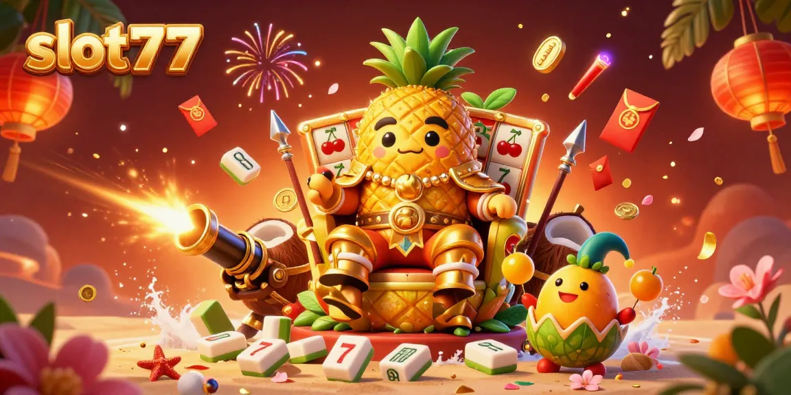 Experience vibrant excitement with slot777 as playful characters celebrate a beach casino adventure with fun slot elements.