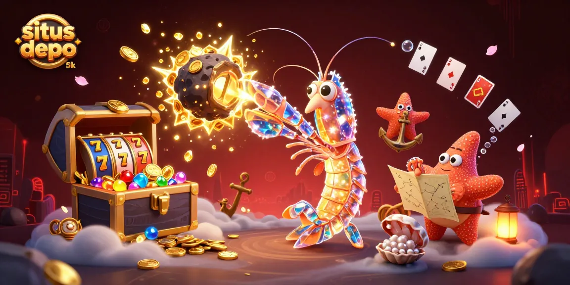 Engage with situs depo 5k as the galactic samurai mantis shrimp overcomes an explosive treasure-filled asteroid.