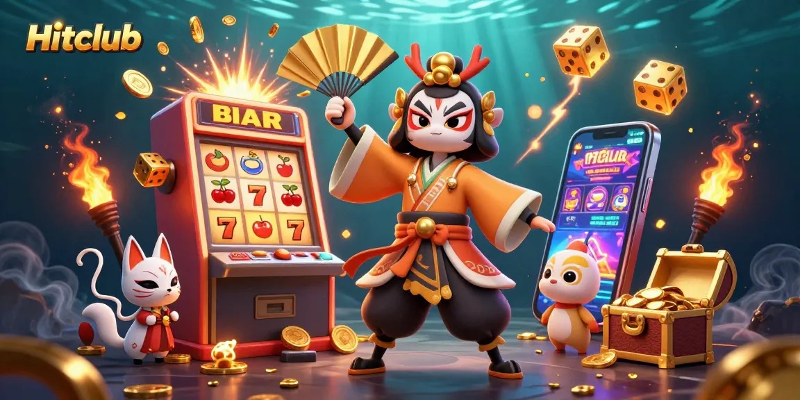 Engage in thrilling gameplay at Hitclub with vibrant characters and spectacular casino elements.