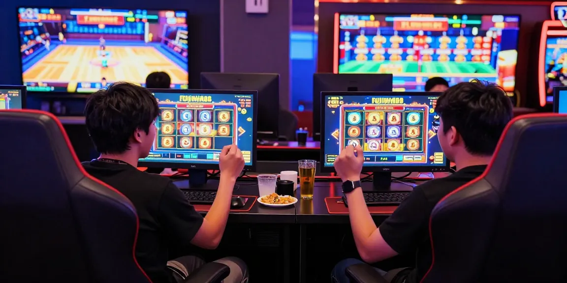 Slot gacor fujiwin88 menampilkan pemain merayakan kemenangan di kasino online.