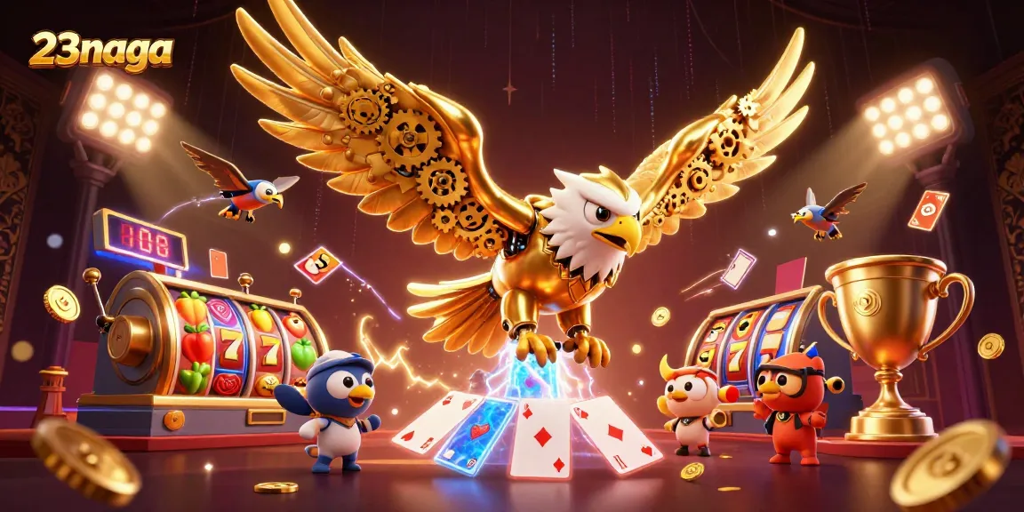 Engage with 23naga's thrilling online casino experience featuring slot reels and dynamic game elements.