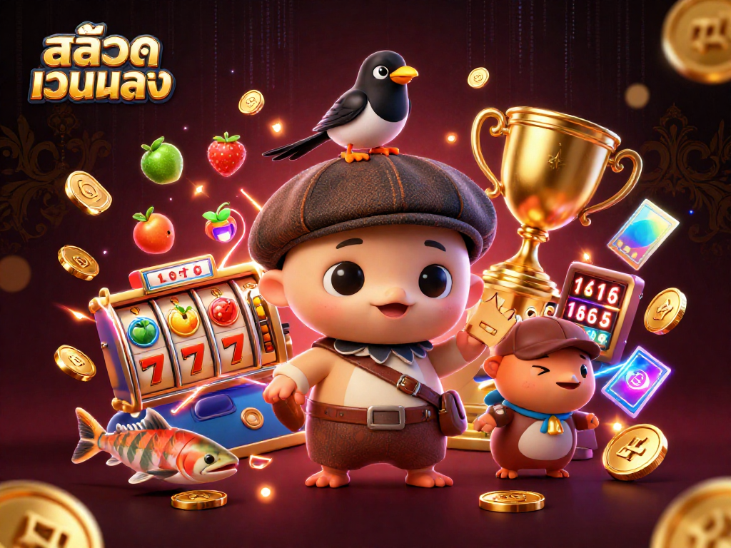 Play dynamic สล็อตเว็บตรง slots action with cute Nessie, vibrant visuals, and gold coins.