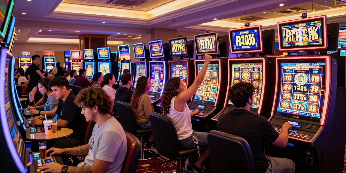 Pengalaman bermain situs slot gacor dengan pemain merayakan kemenangan di mesin slot.
