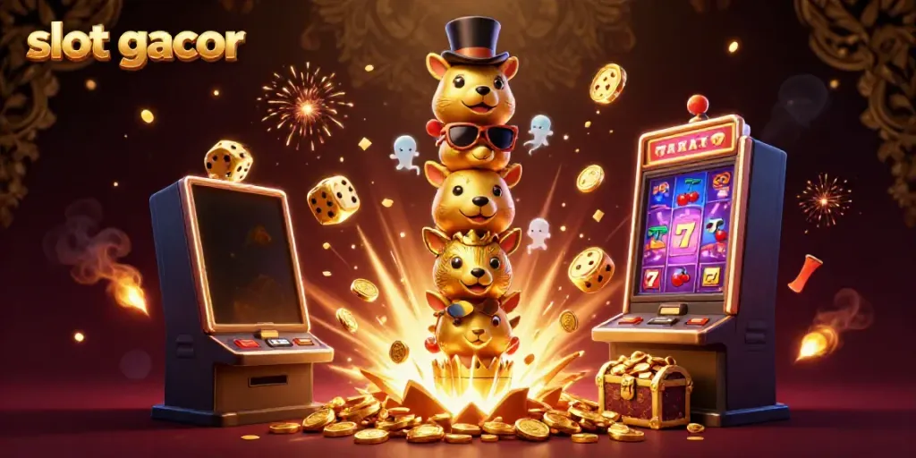 Engage with exciting slot gacor action featuring a golden totem pole and a jackpot explosion.