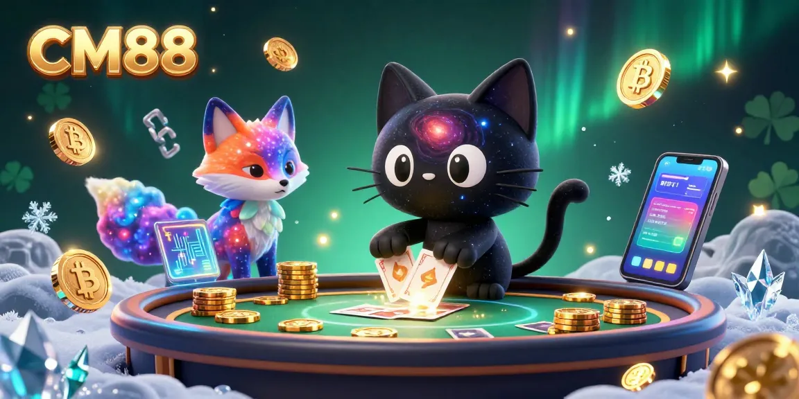 Experience the thrill of CM88 as the cosmic black hole cat enchants with golden chips and high-stakes allure.