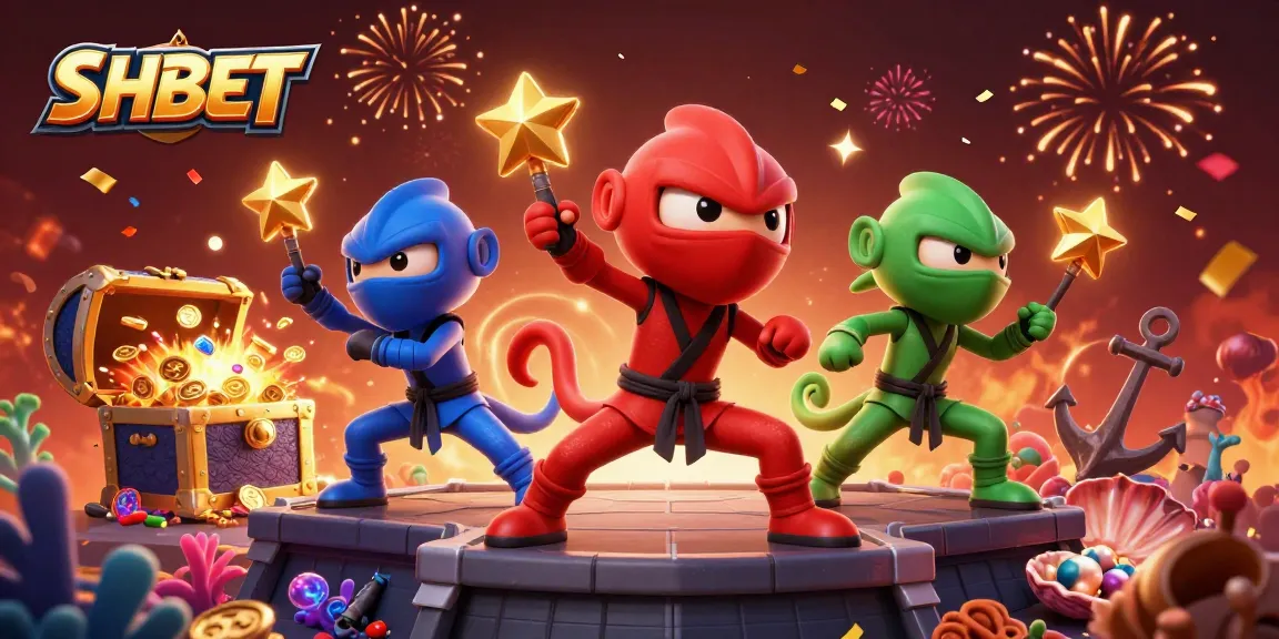 Experience thrilling action with SHBET as chameleon ninjas unveil vibrant casino adventures.