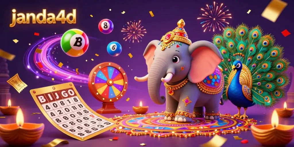Mainkan game di janda4d dengan gambar penuh warna dan detail yang megah, memamerkan suasana kasino.