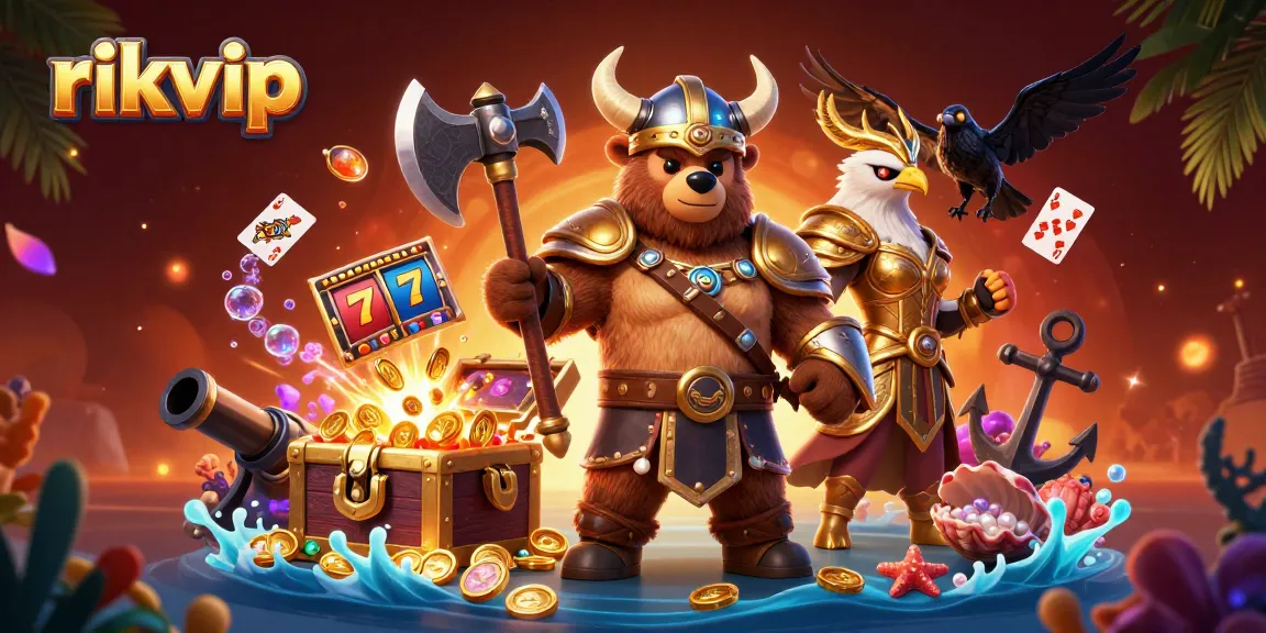 Experience thrilling gameplay at rikvip with dynamic 3D casino elements and vibrant characters in action.