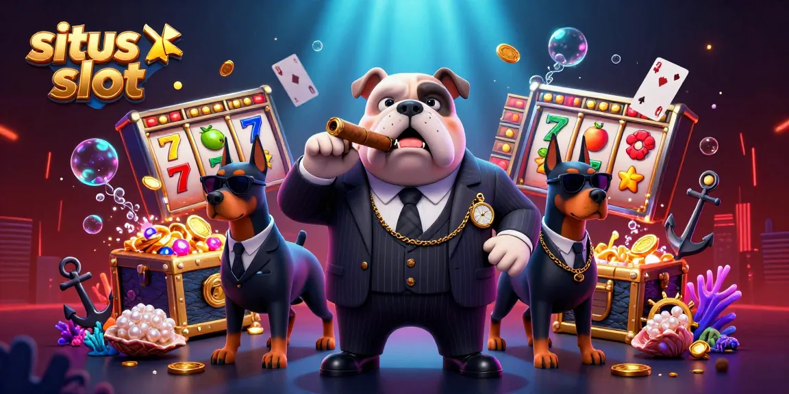 Spin the reels in the colorful world of situs slot with an energetic mafia boss and his bodyguards.
