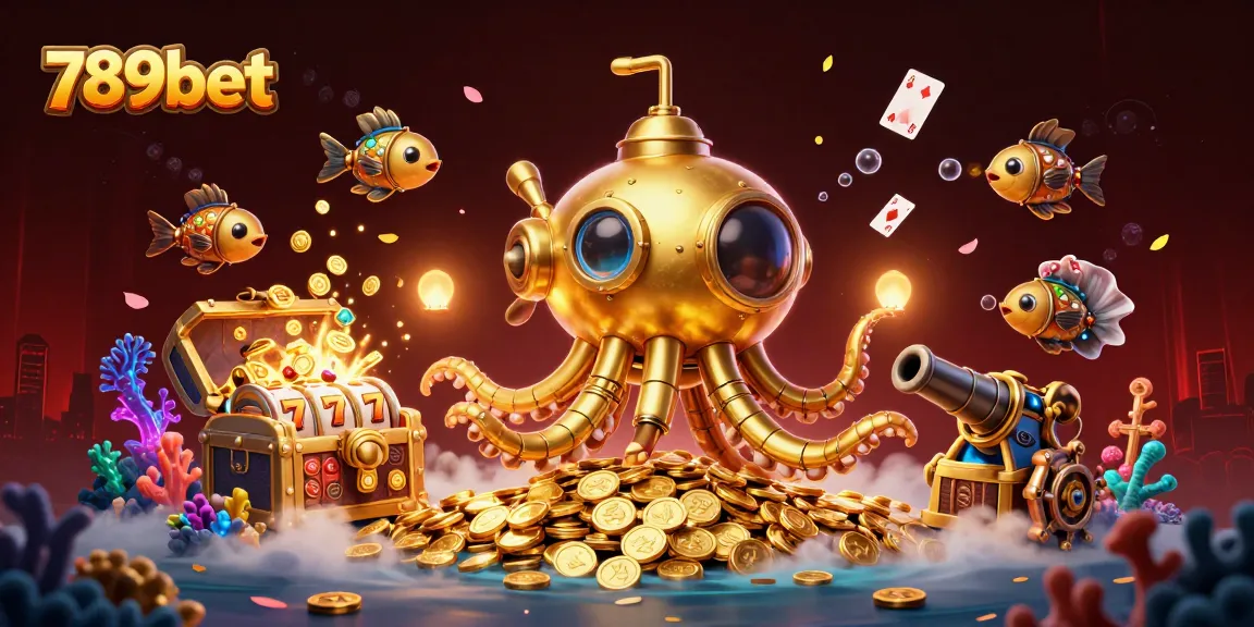Experience the excitement of 789bet with a vibrant underwater casino adventure full of treasures.