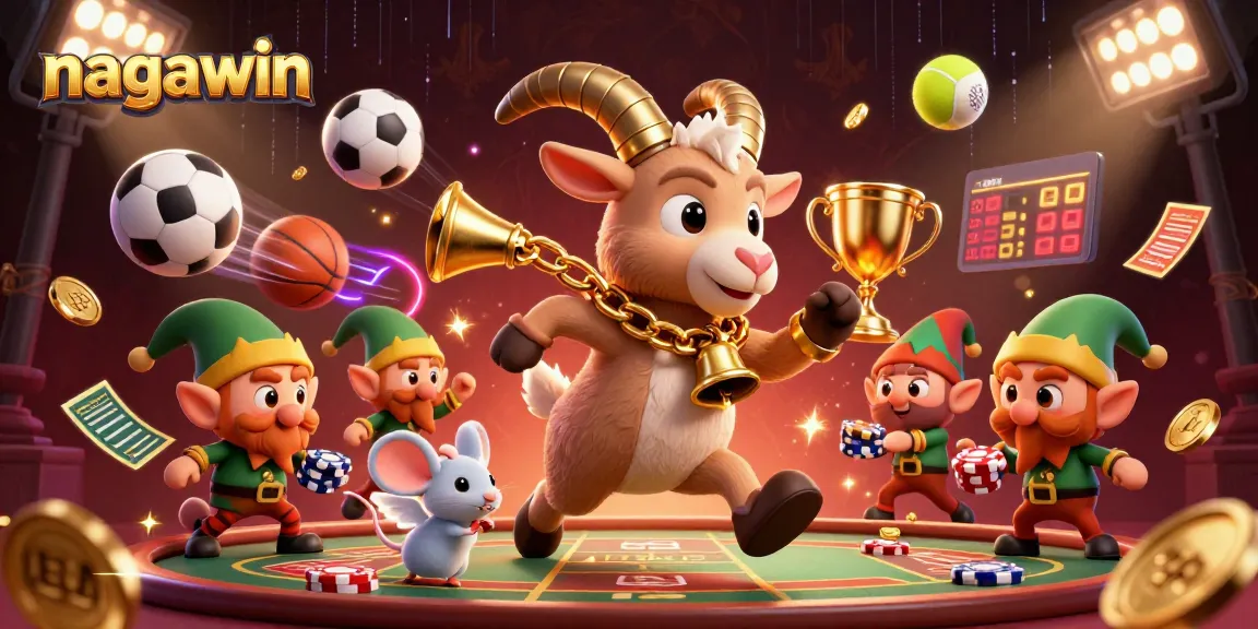 Nagawin menghadirkan suasana taruhan olahraga dengan Krampus, mouse, dan gremlin mencuri chip.