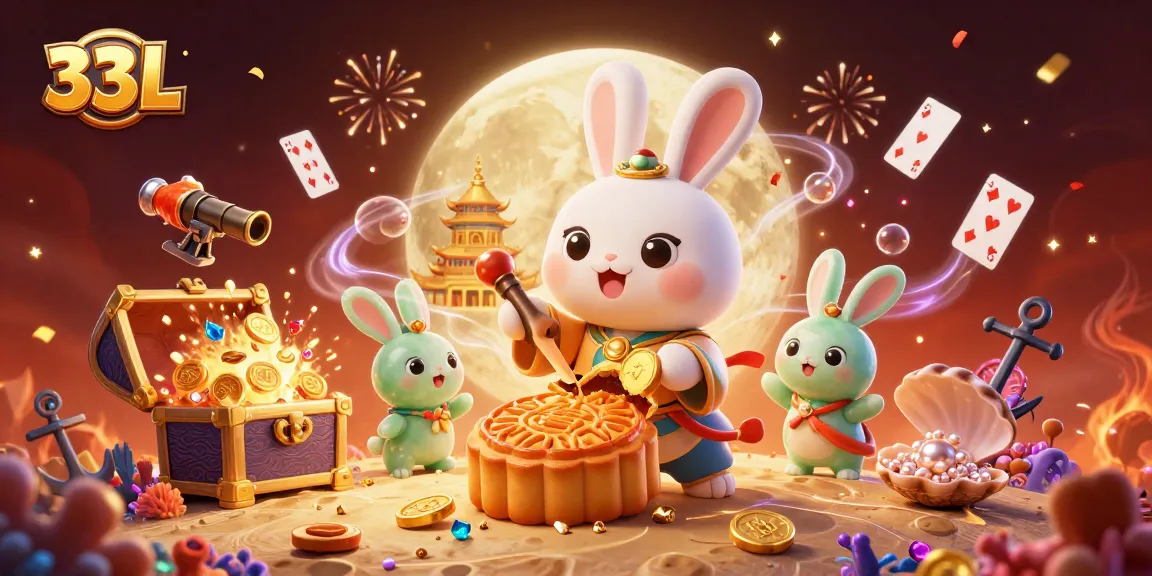 Experience the excitement of 33L with colorful casino elements in a celebratory scene.