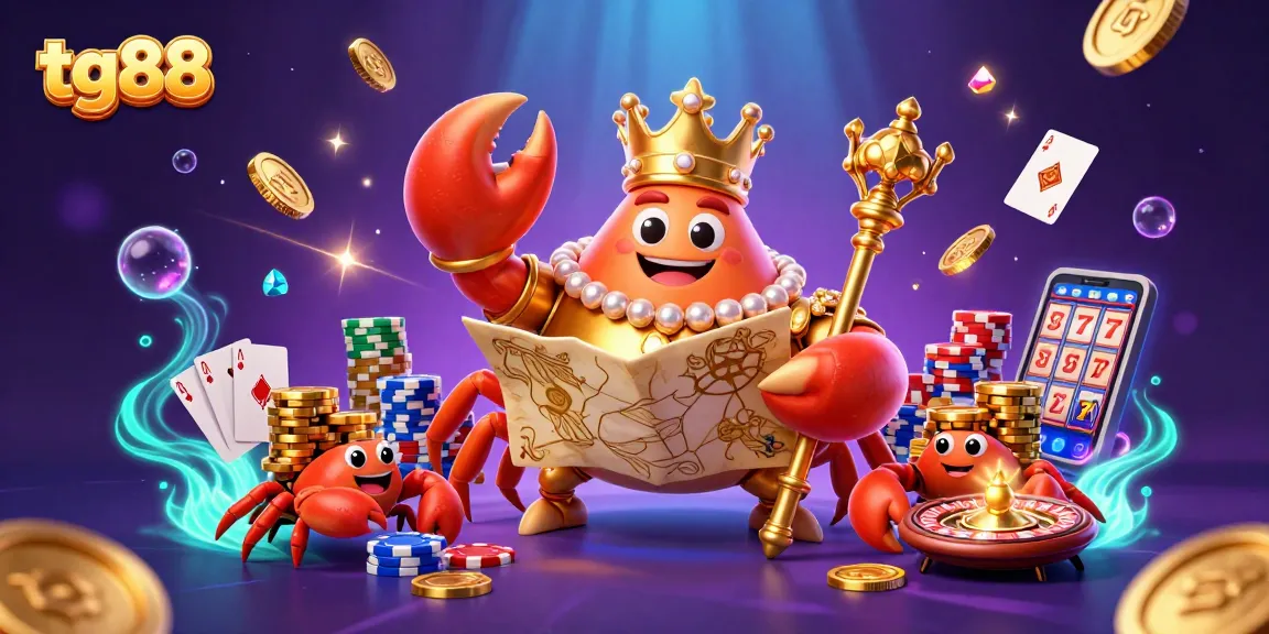 Engage in thrilling gaming adventures at tg88 with a golden crab emperor and treasures galore.