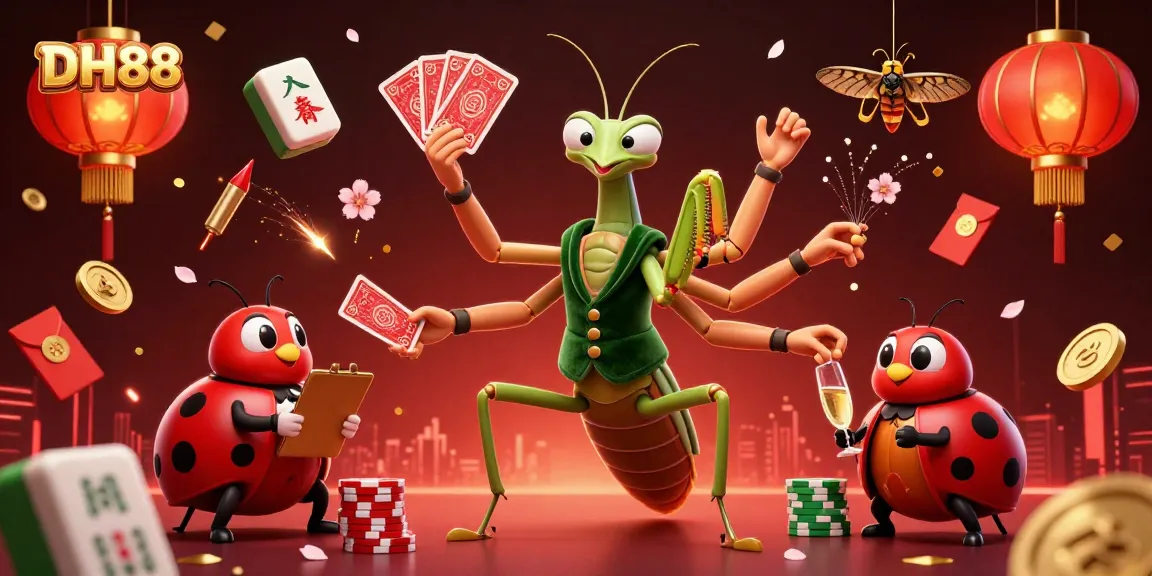 Experience thrilling gaming action with DH88 as illustrated in a vibrant casino scene.