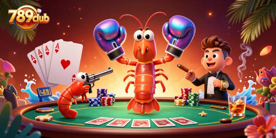 Join the fun at 789club with vibrant poker action and lively characters in a dynamic casino setting.