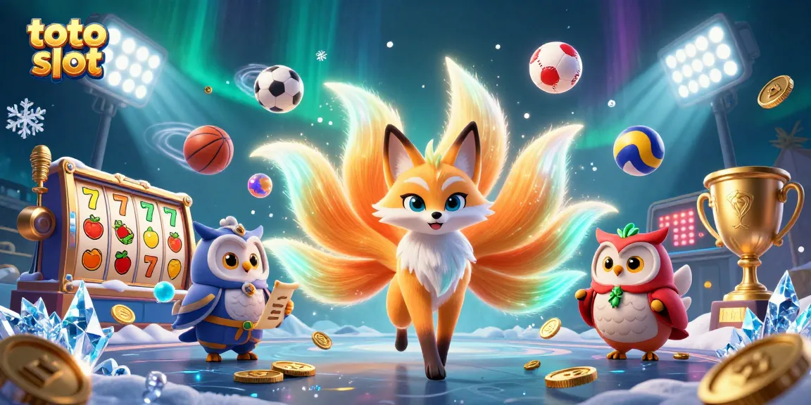 Experience thrilling gameplay with toto slot in a vibrant and dynamic casino illustration.
