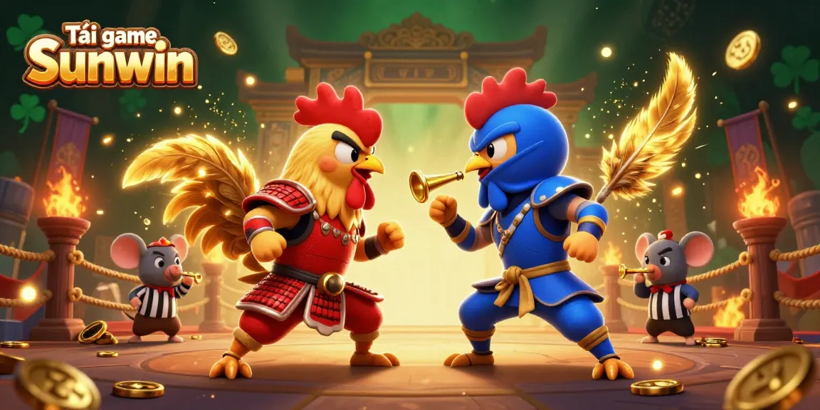 Engage in the excitement of Tải game Sunwin with dynamic 3D fighting roosters and gambling elements.